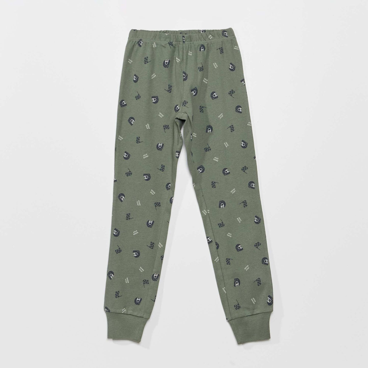Patterned jersey pyjamas - Two-piece set GREEN