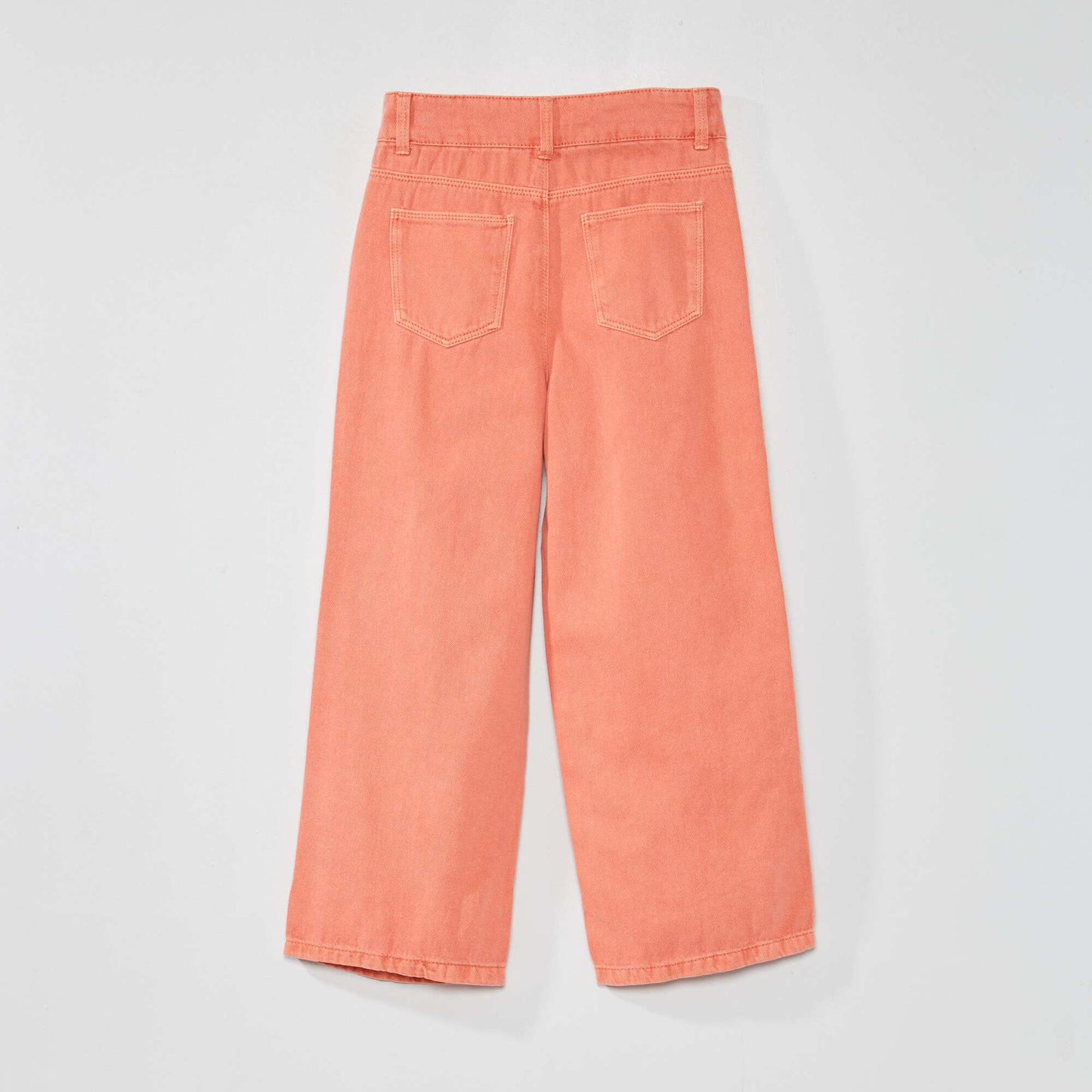 Wide-leg trousers - 5 pockets ORANGE