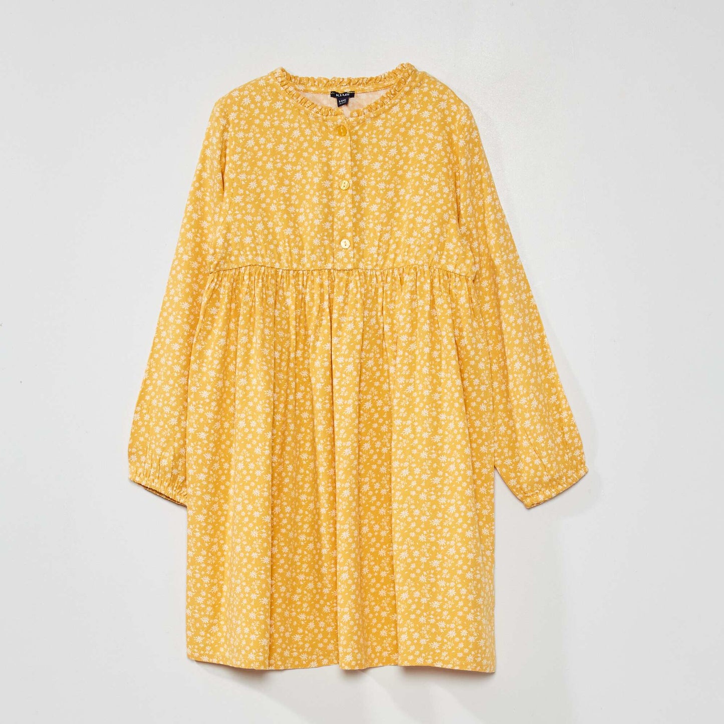 Flared floral dress YELLOW