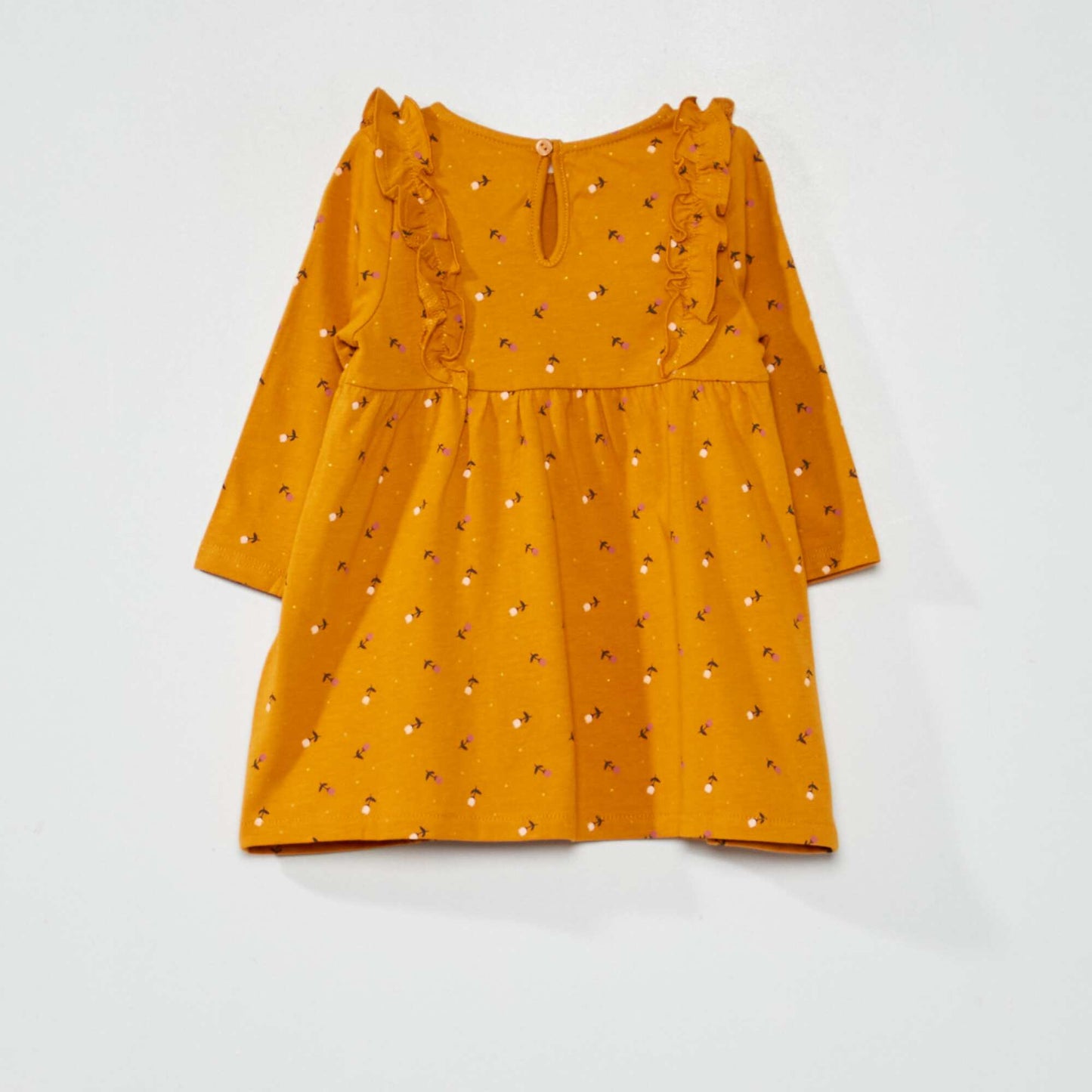 A-line floral print dress YELLOW