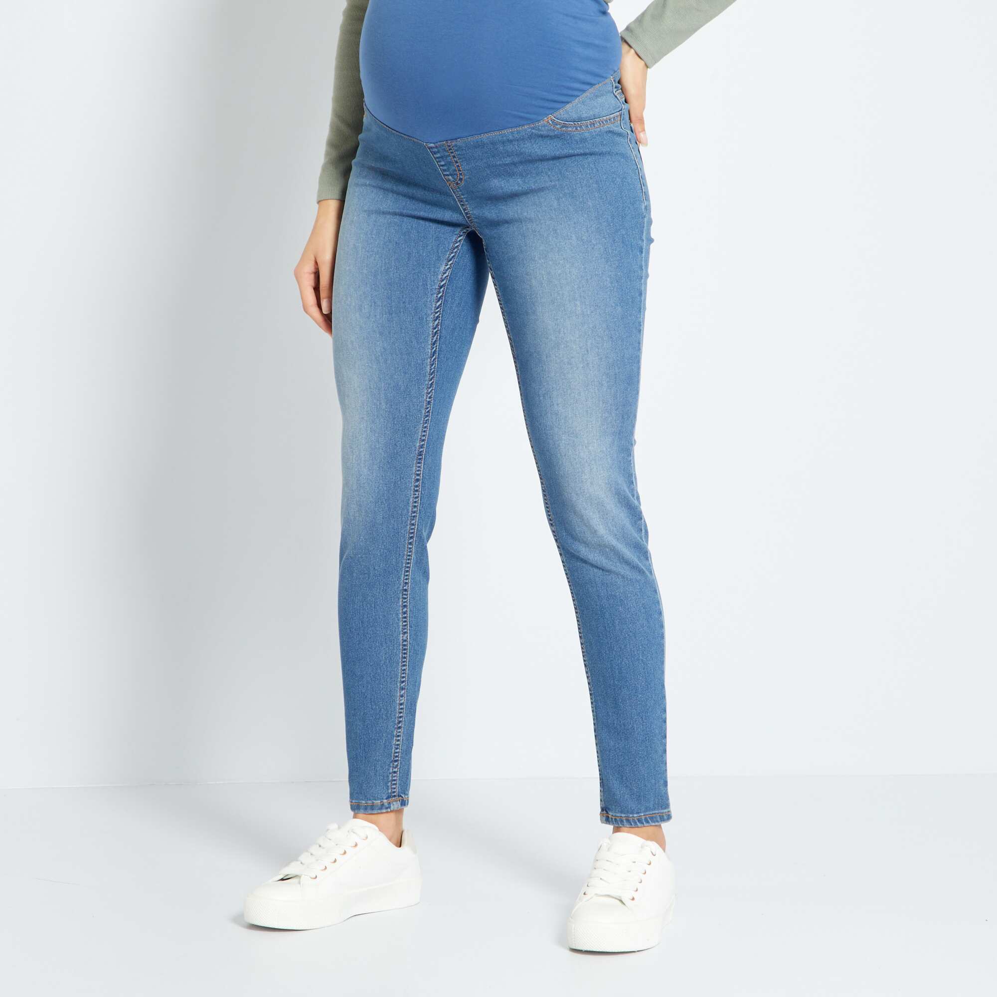 Skinny maternity jeans BLUE – Kiabi Arabie