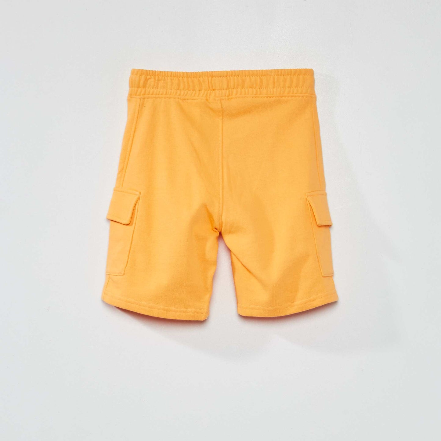 Sweatshirt fabric Bermuda shorts ORANGE
