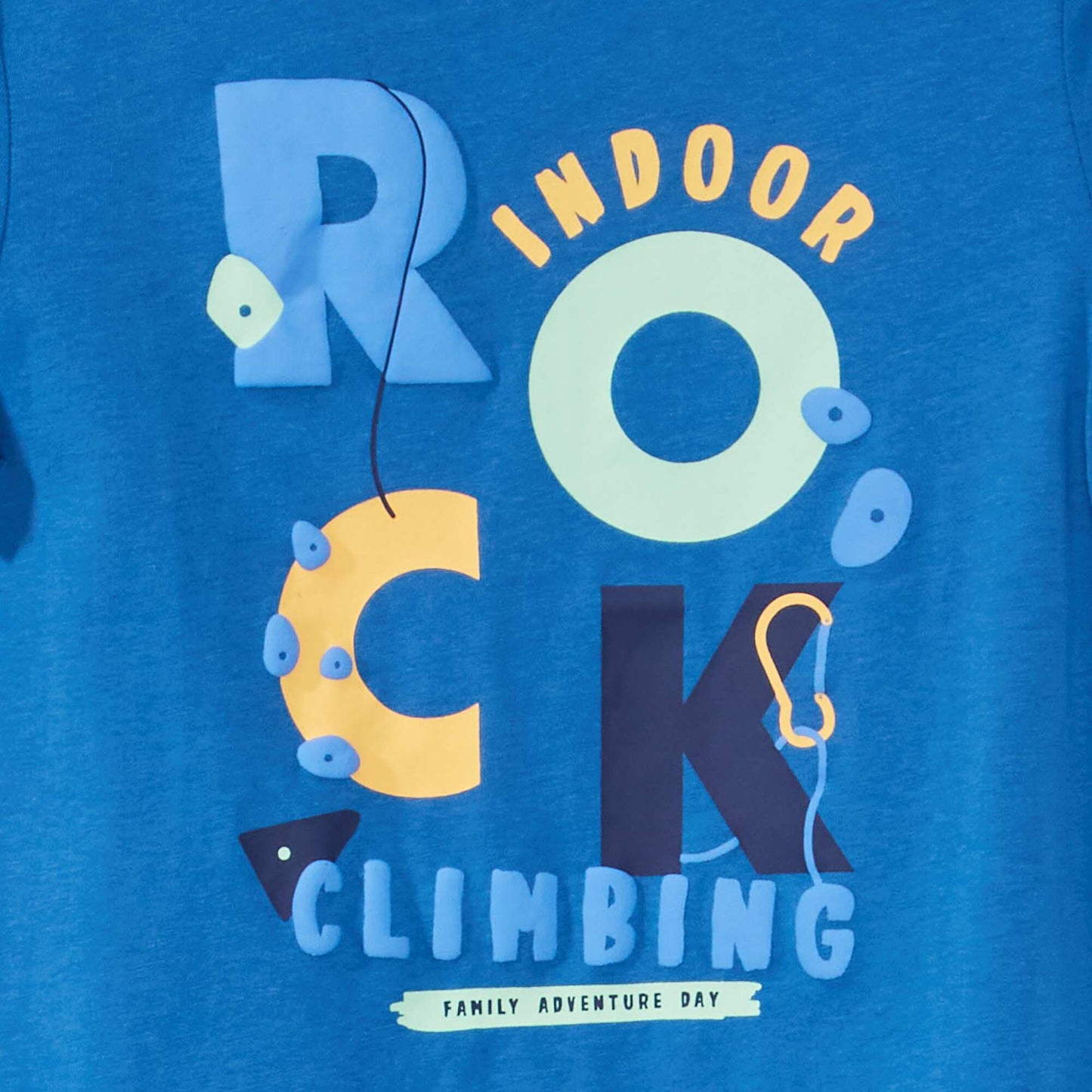 Printed jersey T-shirt BLUE