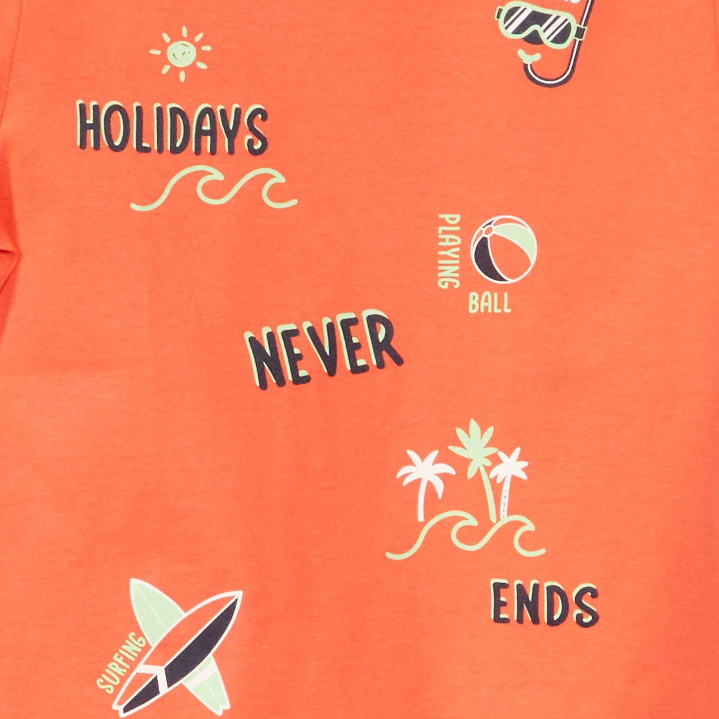 تيشرت جيرسيه مطبوع أحمر