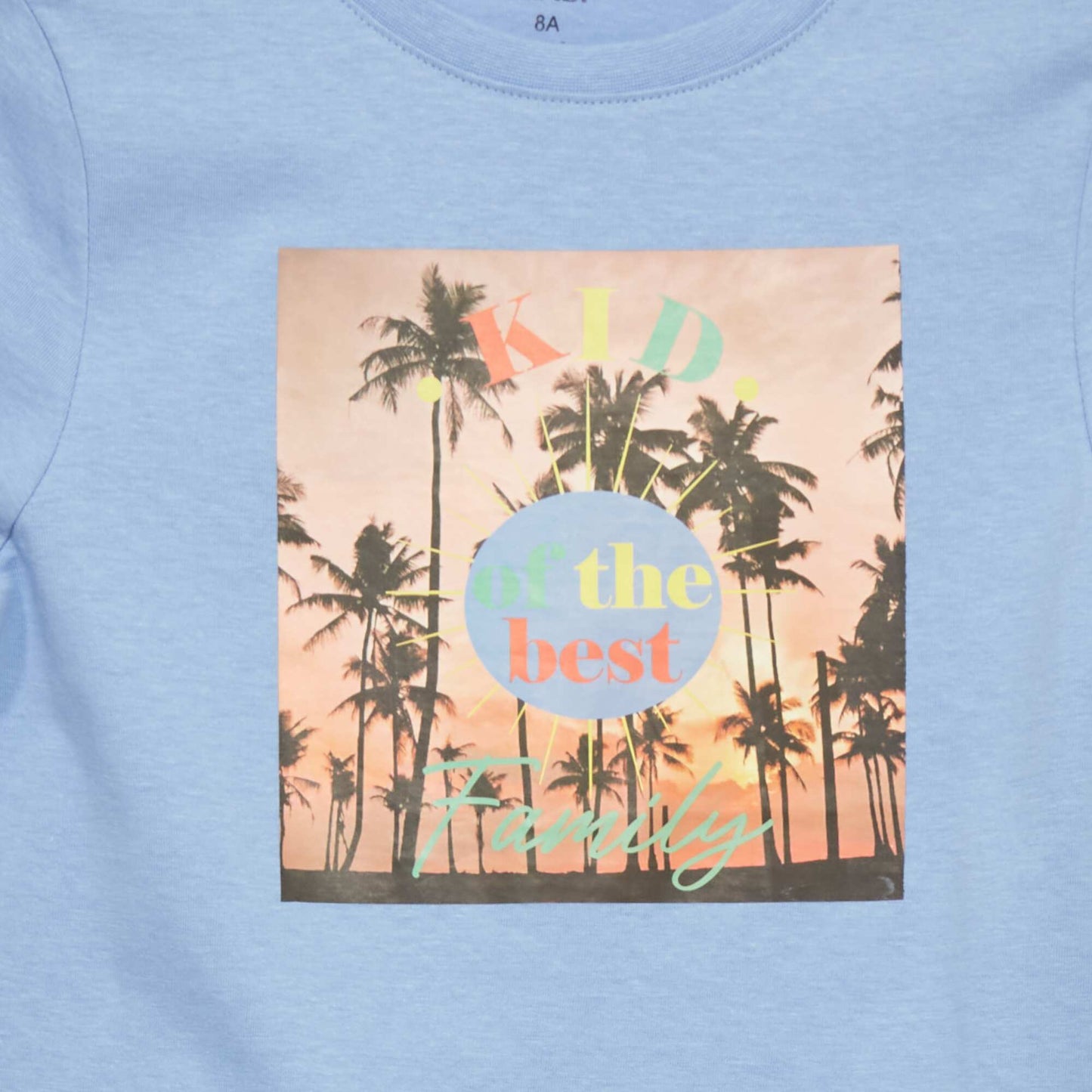 Printed jersey T-shirt BLUE