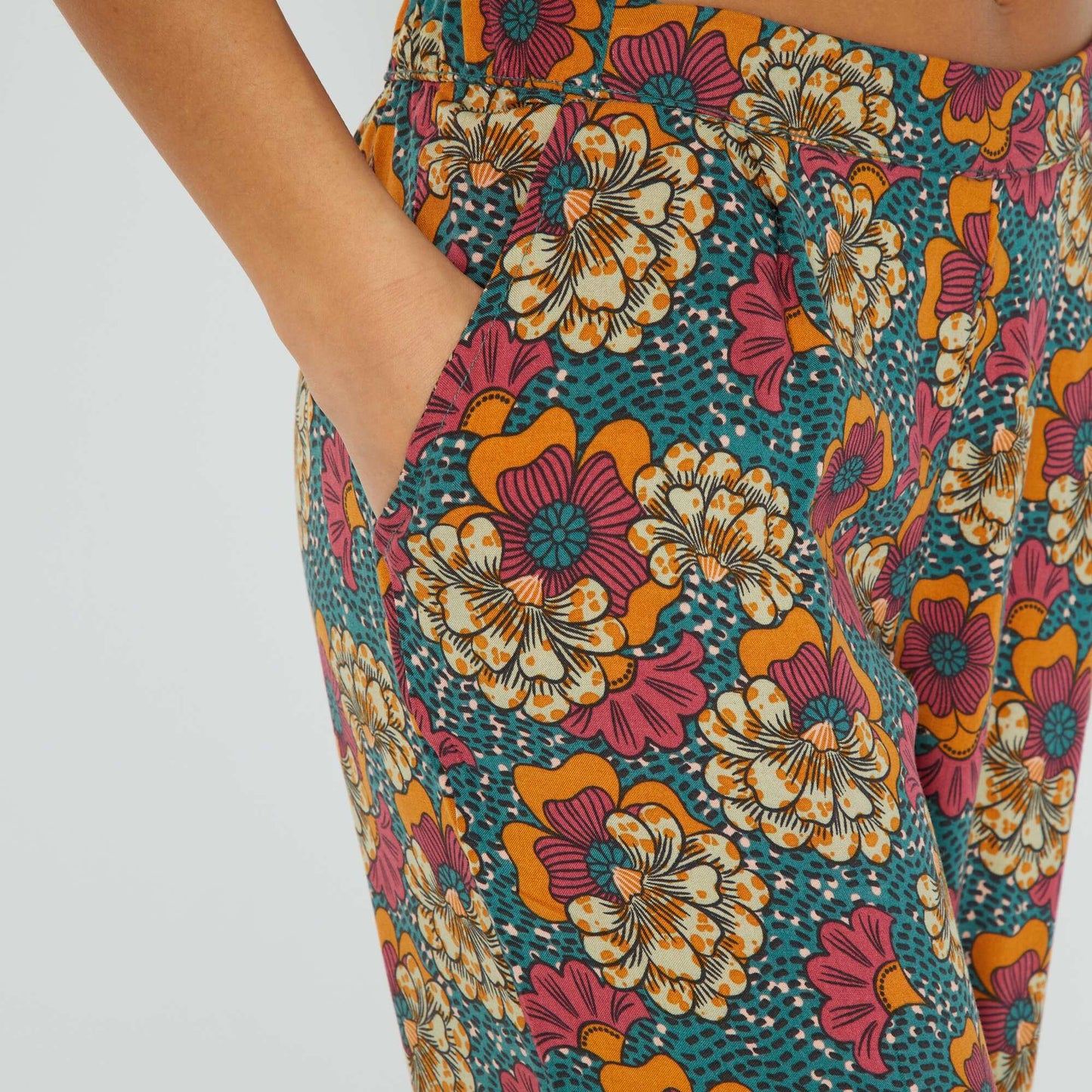 Flowing pyjama bottoms GREEN