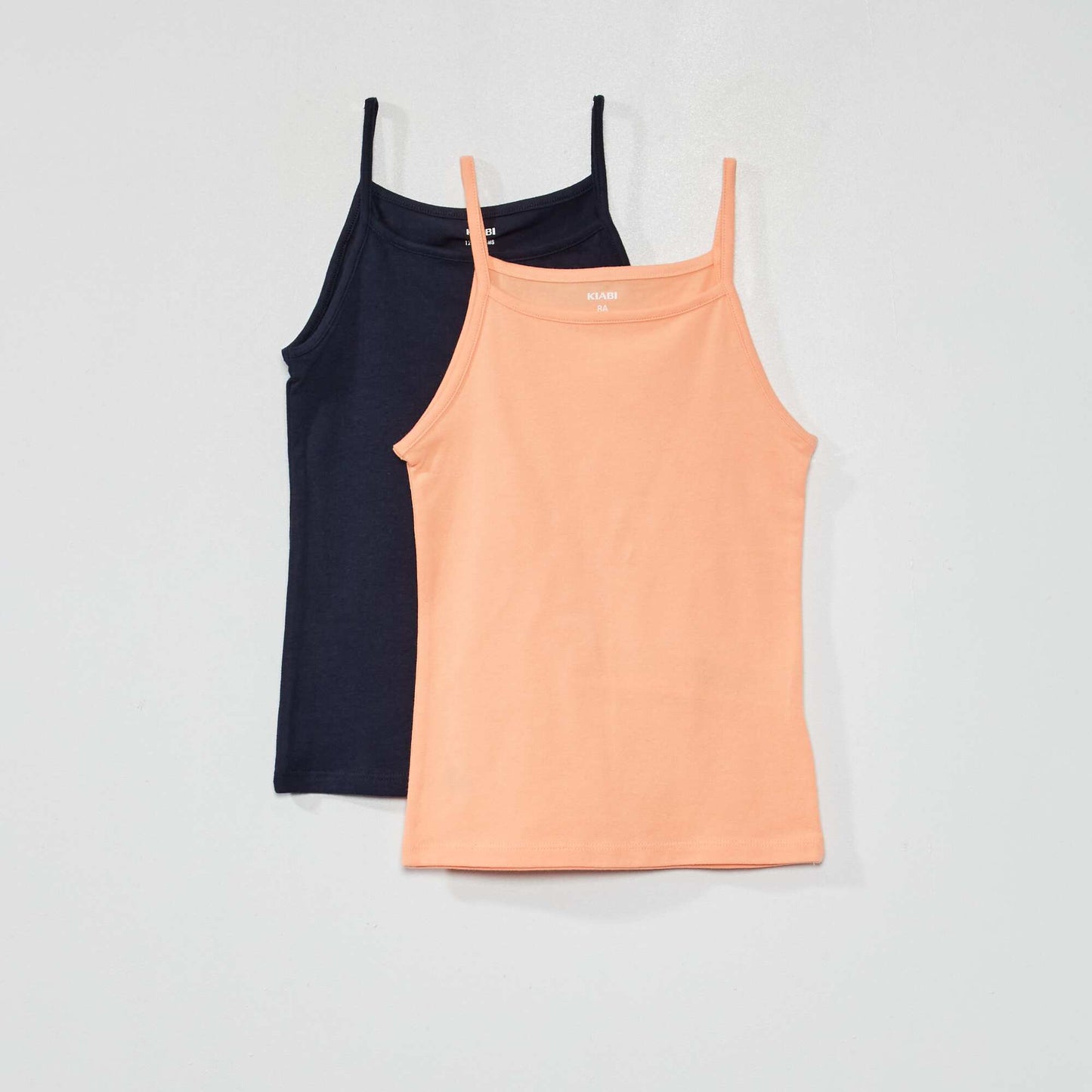 بلوزة سترة جيرسيه سادة - طقم من قطعتين أزرق