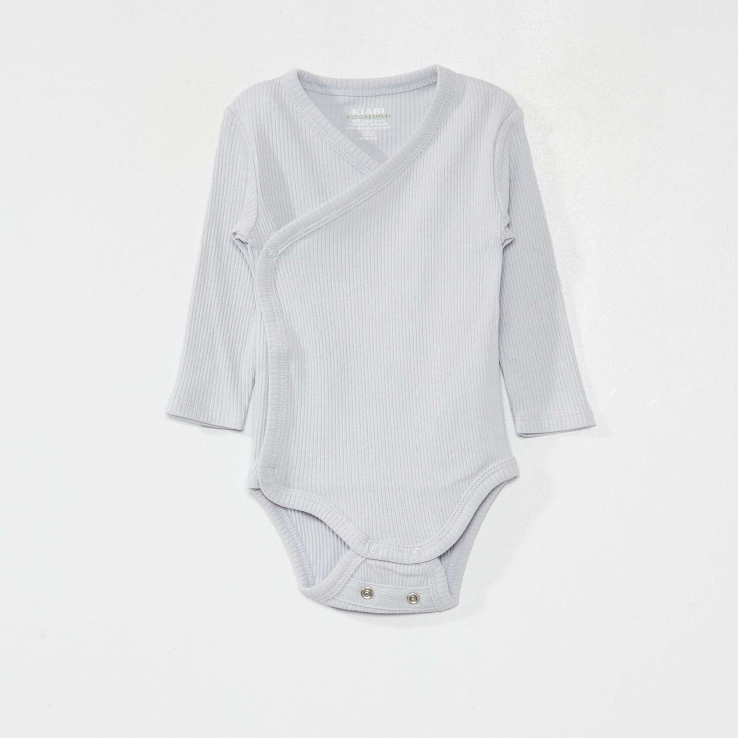 Pack of 2 bodysuits with double row of press-studs - adaptable WHITE