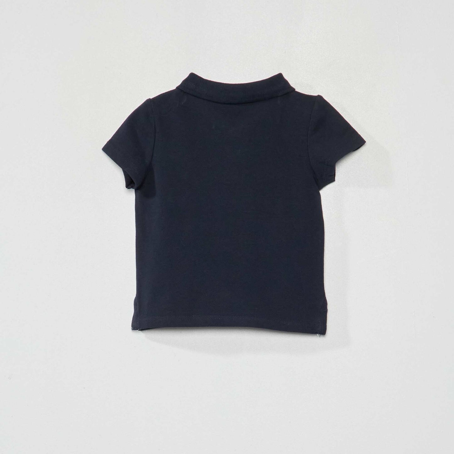 Piqué knit polo shirt BLUE