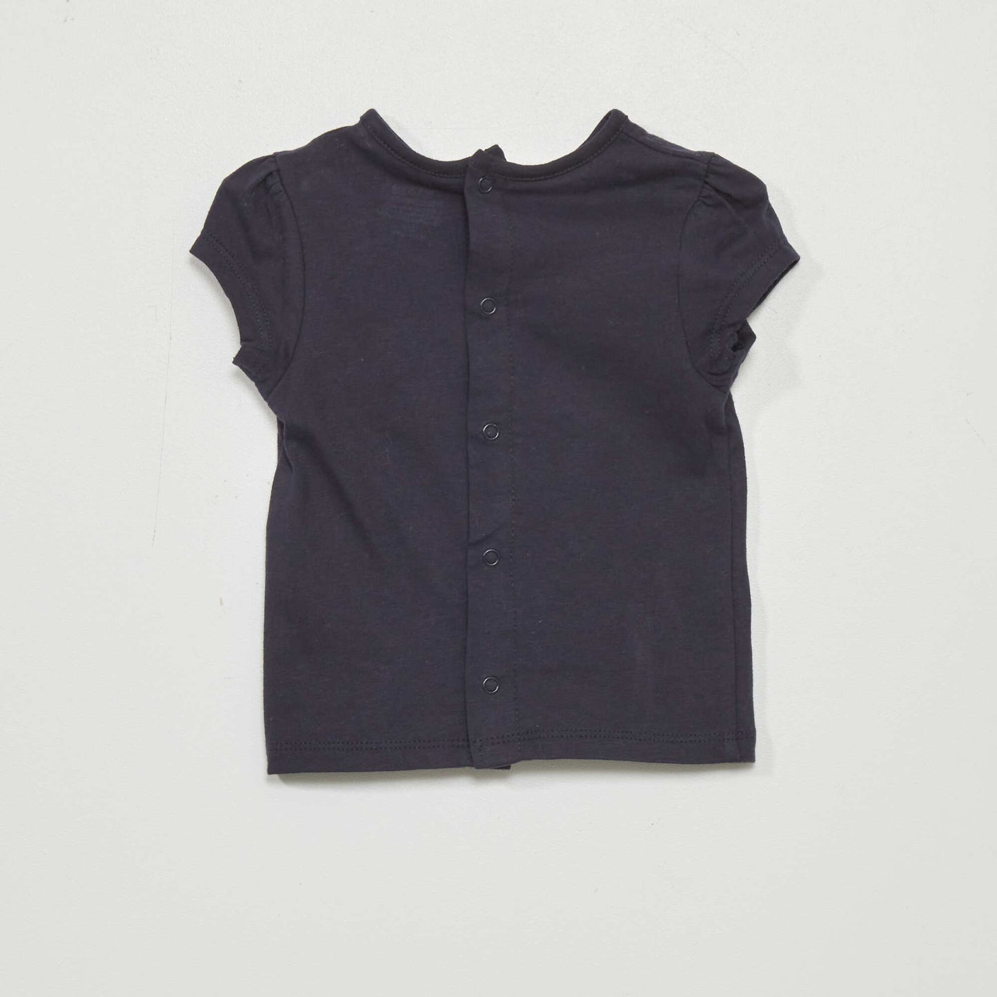 Short-sleeved printed T-shirt BLUE