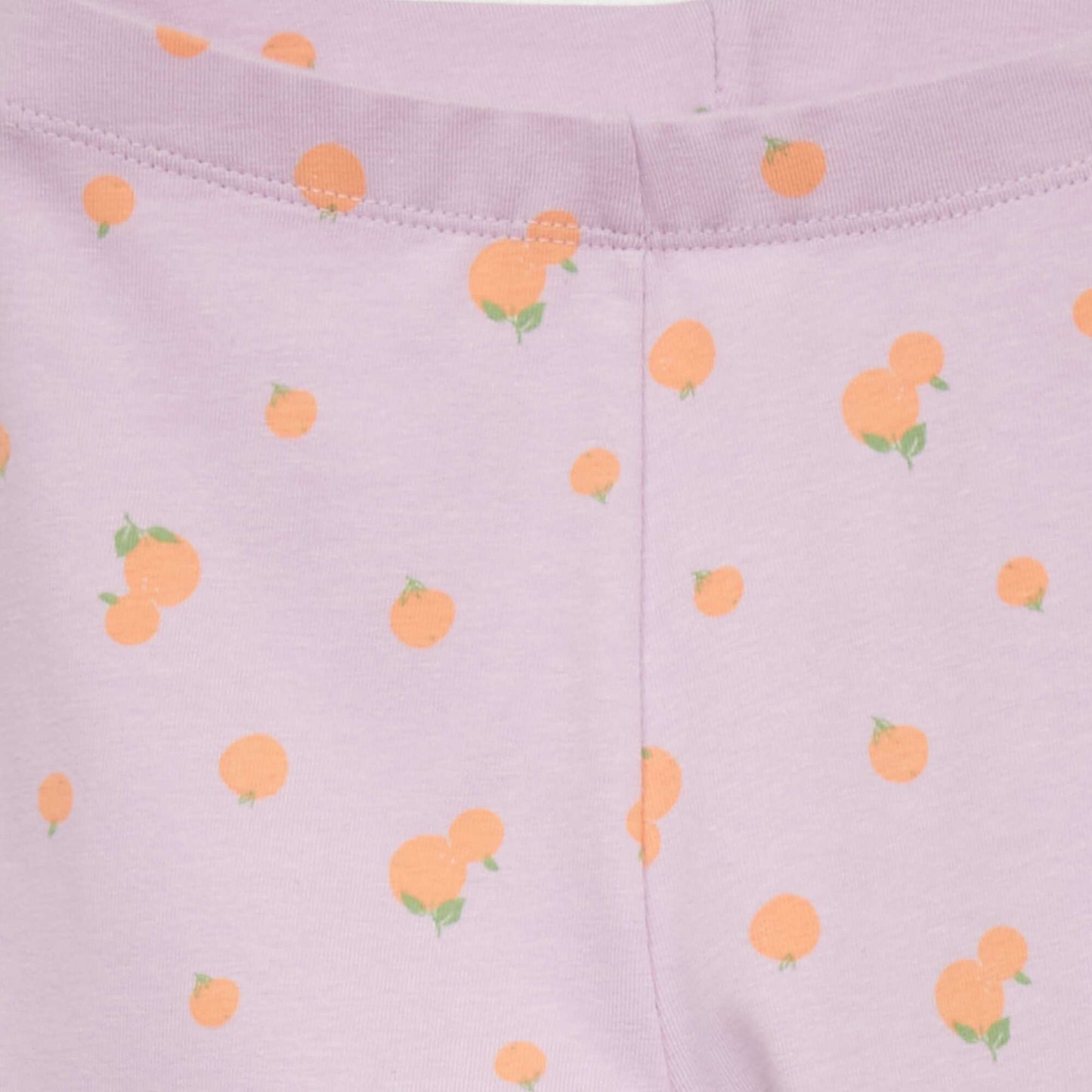 Cropped jersey leggings with cute patterns PURPLE