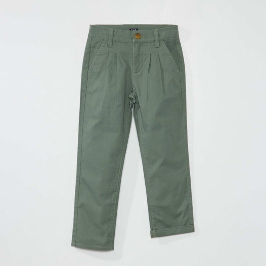Tapered chinos GREEN