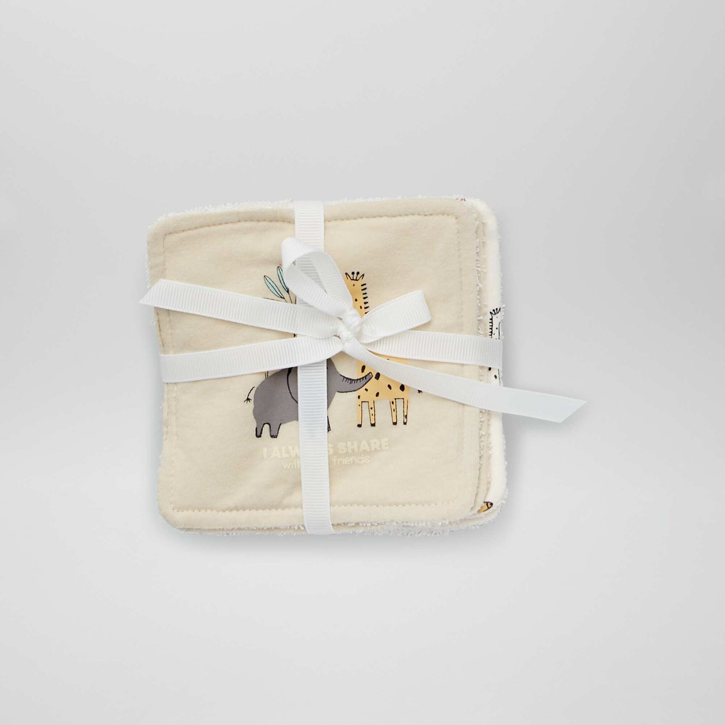 عبوة من 6 مناديل قابلة للغسل أبيض