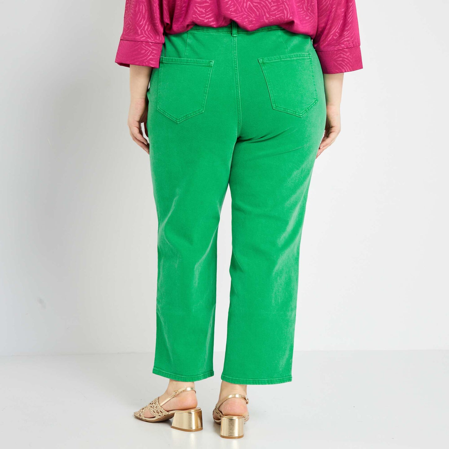 Mom-fit jeans GREEN