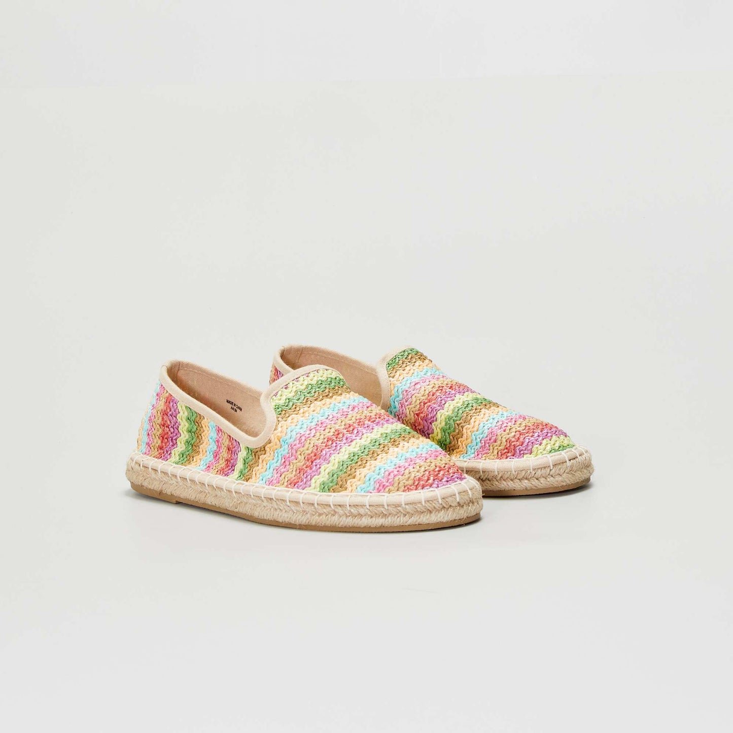 Raffia espadrilles BEIGE