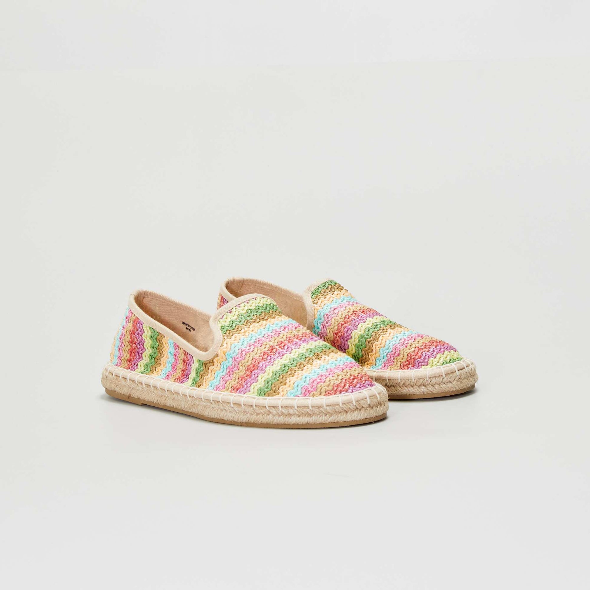 Raffia espadrilles BEIGE