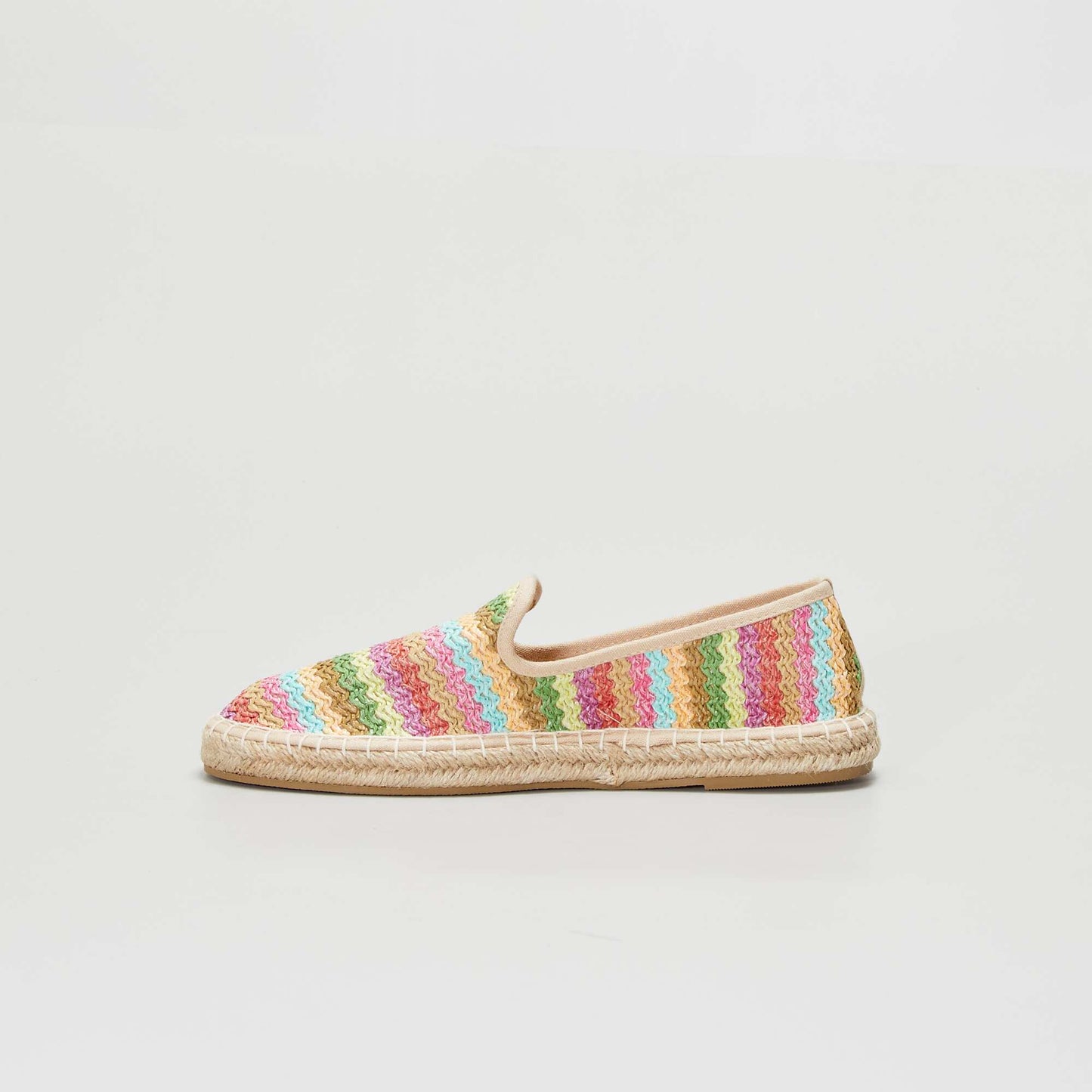 Raffia espadrilles BEIGE