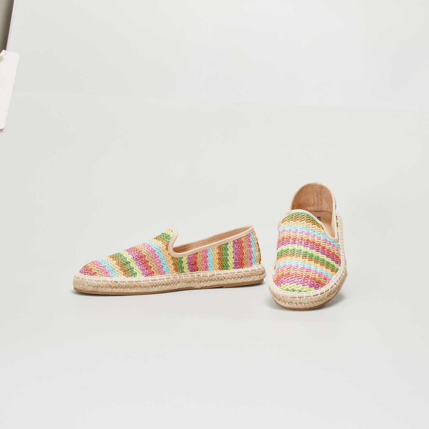Raffia espadrilles BEIGE