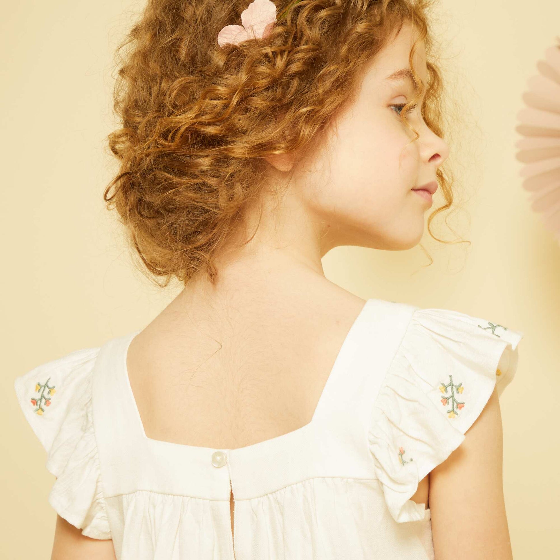 Embroidered blouse WHITE