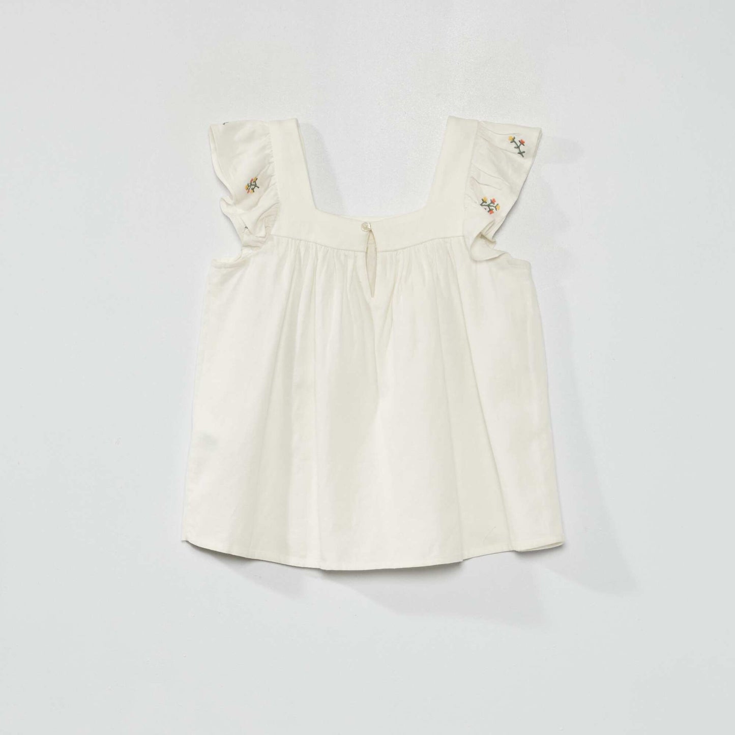 Embroidered blouse WHITE