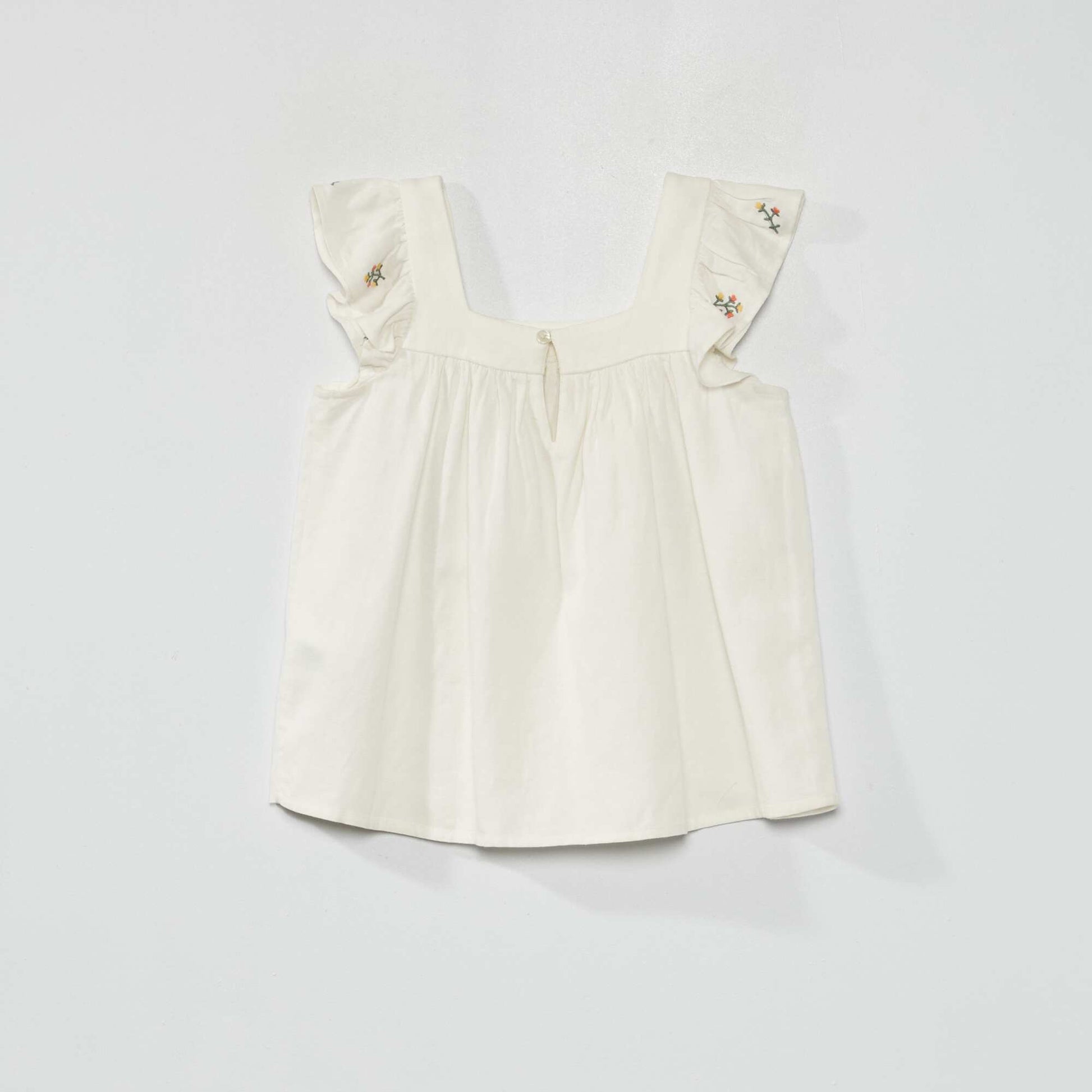 Embroidered blouse WHITE