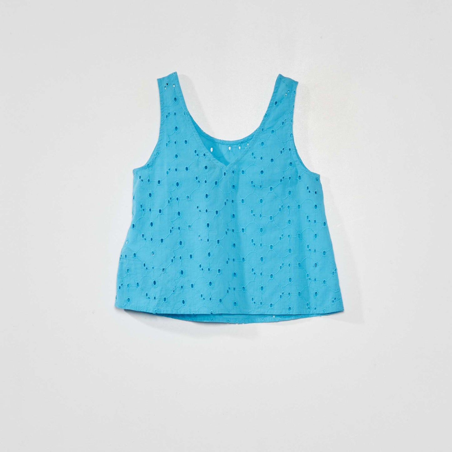 Broderie anglaise top BLUE