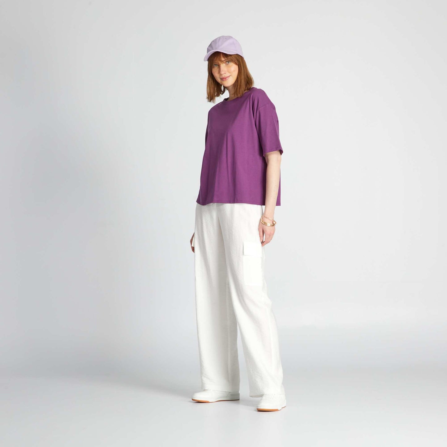 Jersey knit T-shirt PINK
