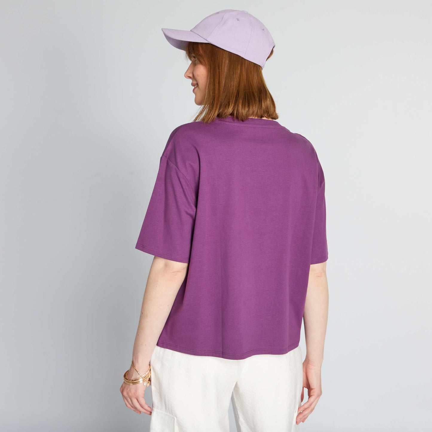 Jersey knit T-shirt PINK