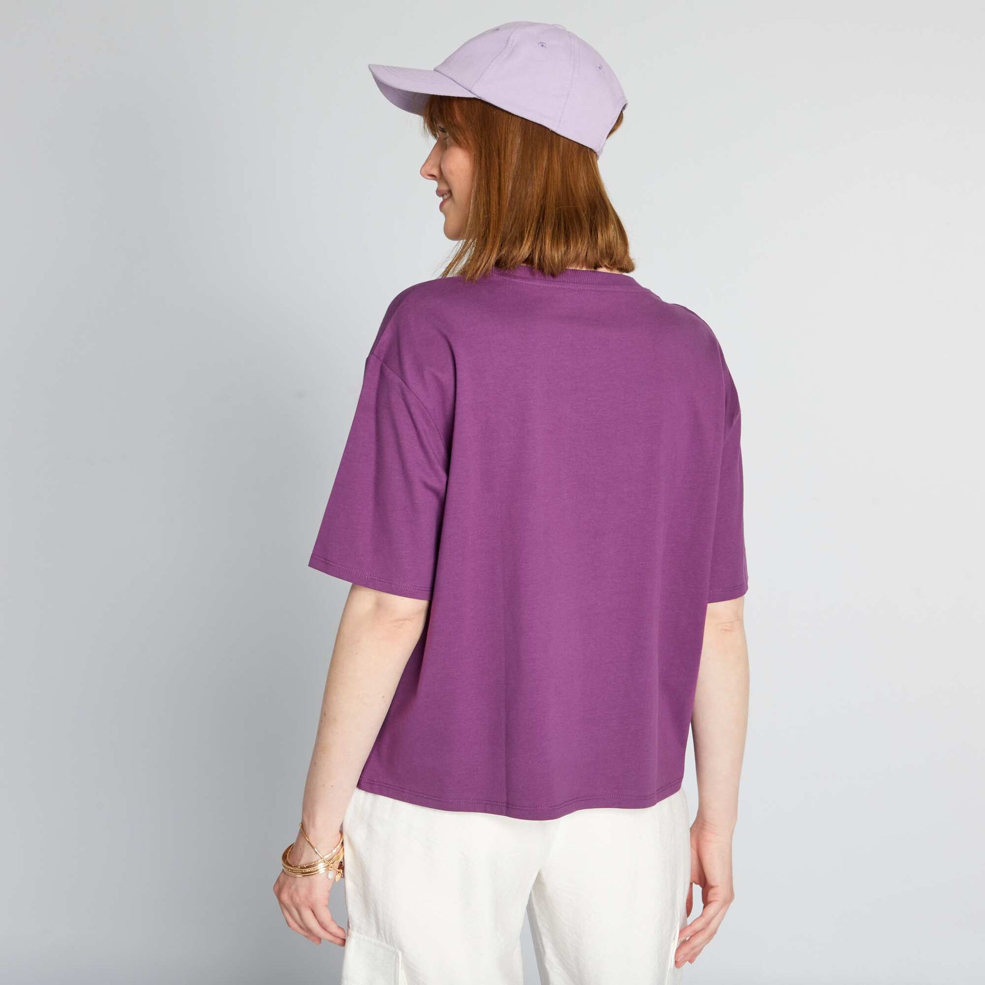 Jersey knit T-shirt PINK