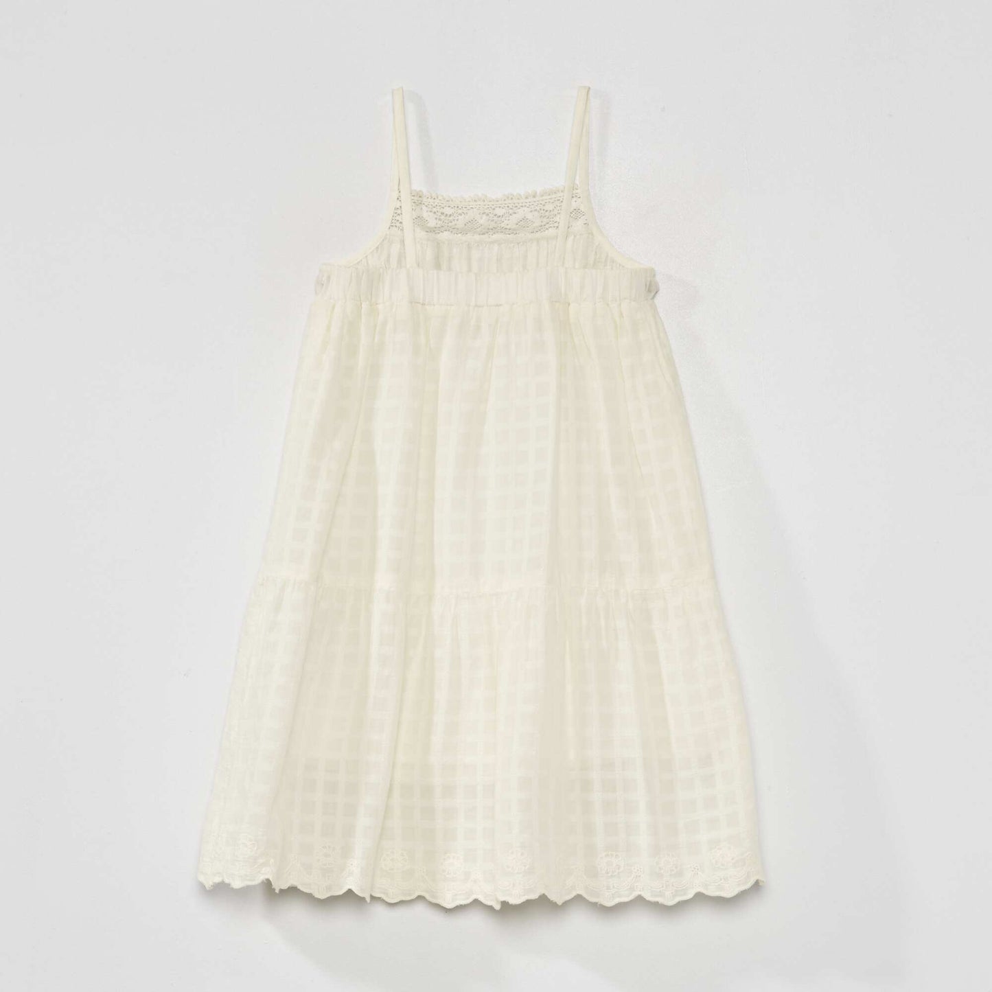 Spaghetti strap dress WHITE