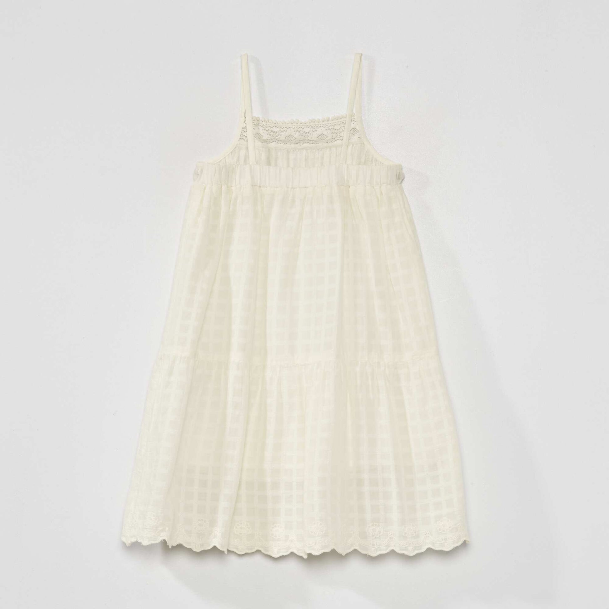 Spaghetti strap dress WHITE