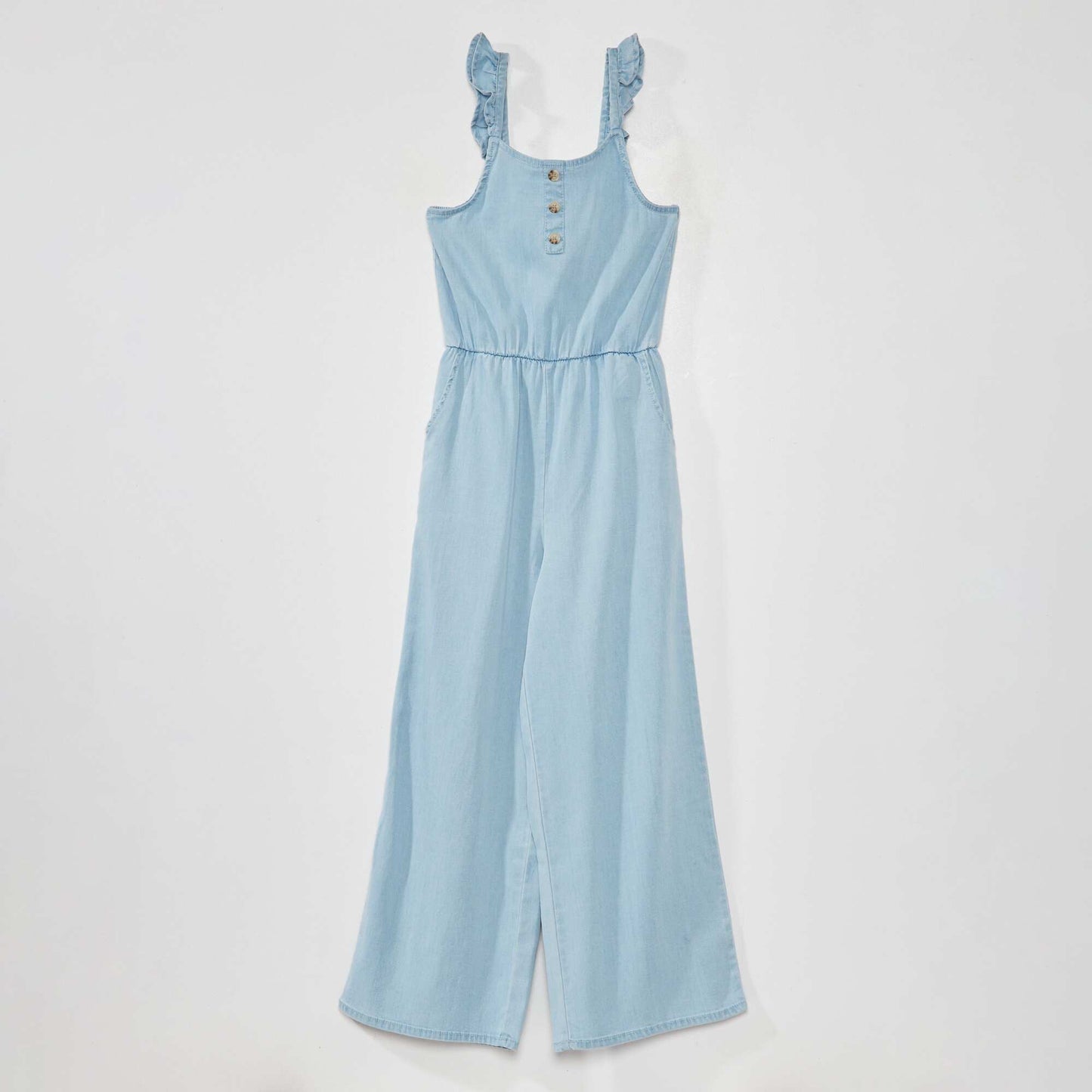 Long denim jumpsuit BLUE