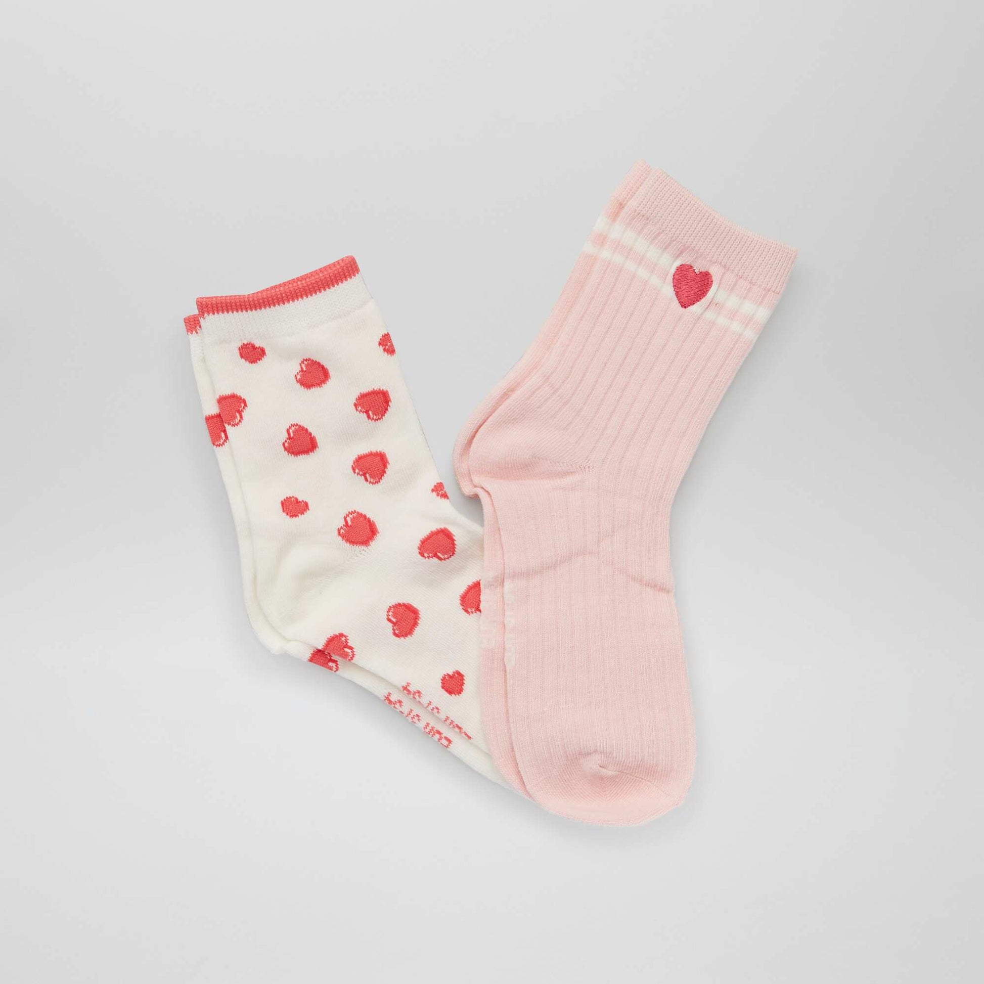Pack of 2 pairs of printed socks BLUE