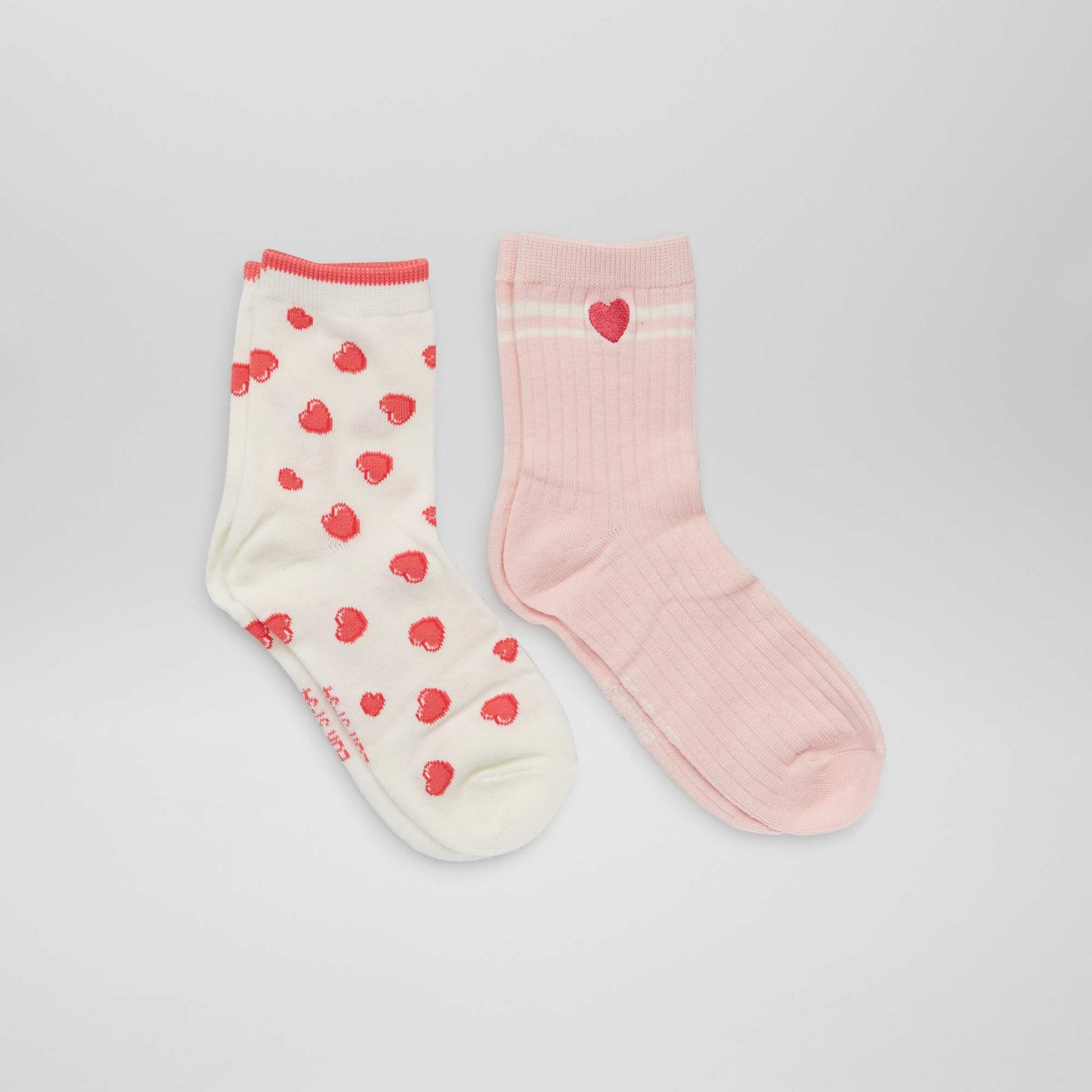 Pack of 2 pairs of printed socks BLUE