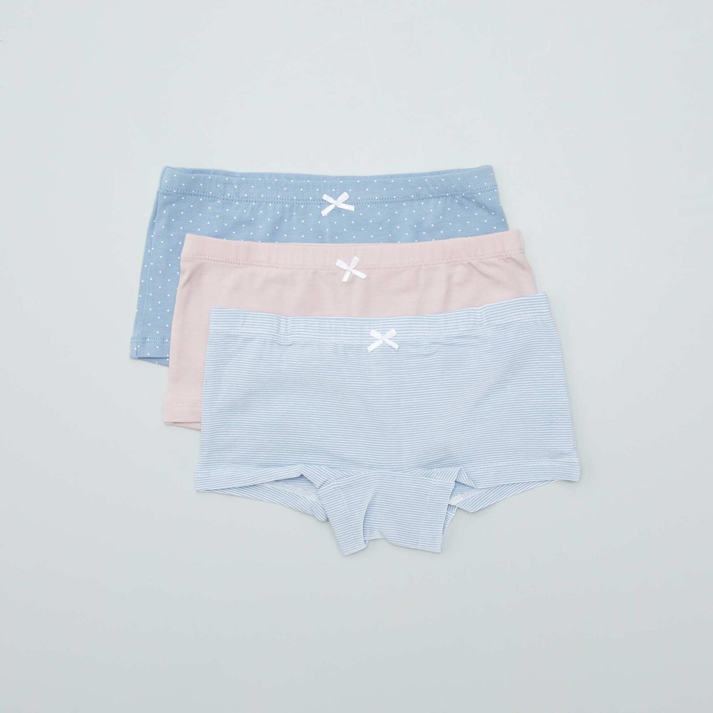 Pack of 3 pairs of boy shorts BLUE