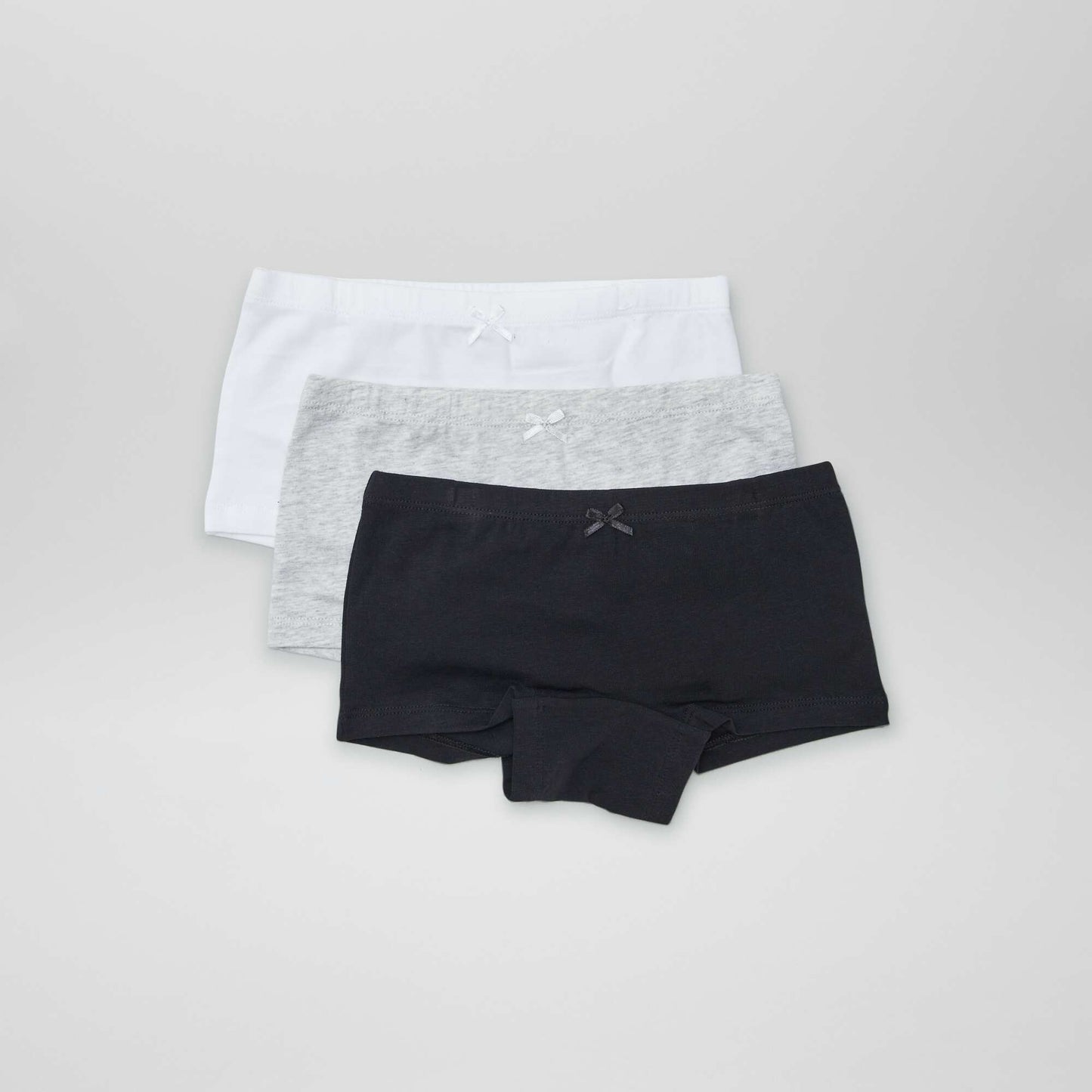 Pack of 3 pairs of boy shorts BLACK