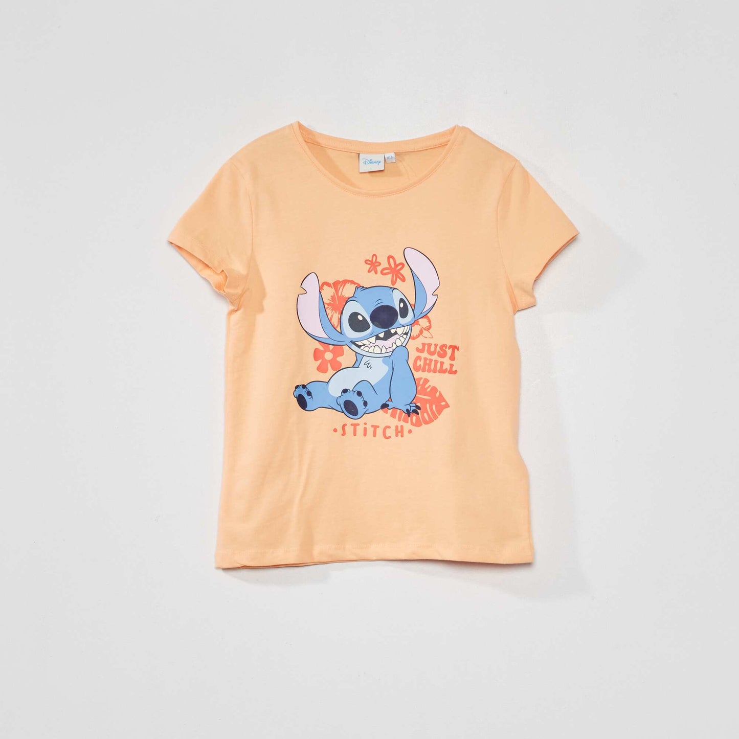تي شيرت قصير الأكمام Stitch برتقالي