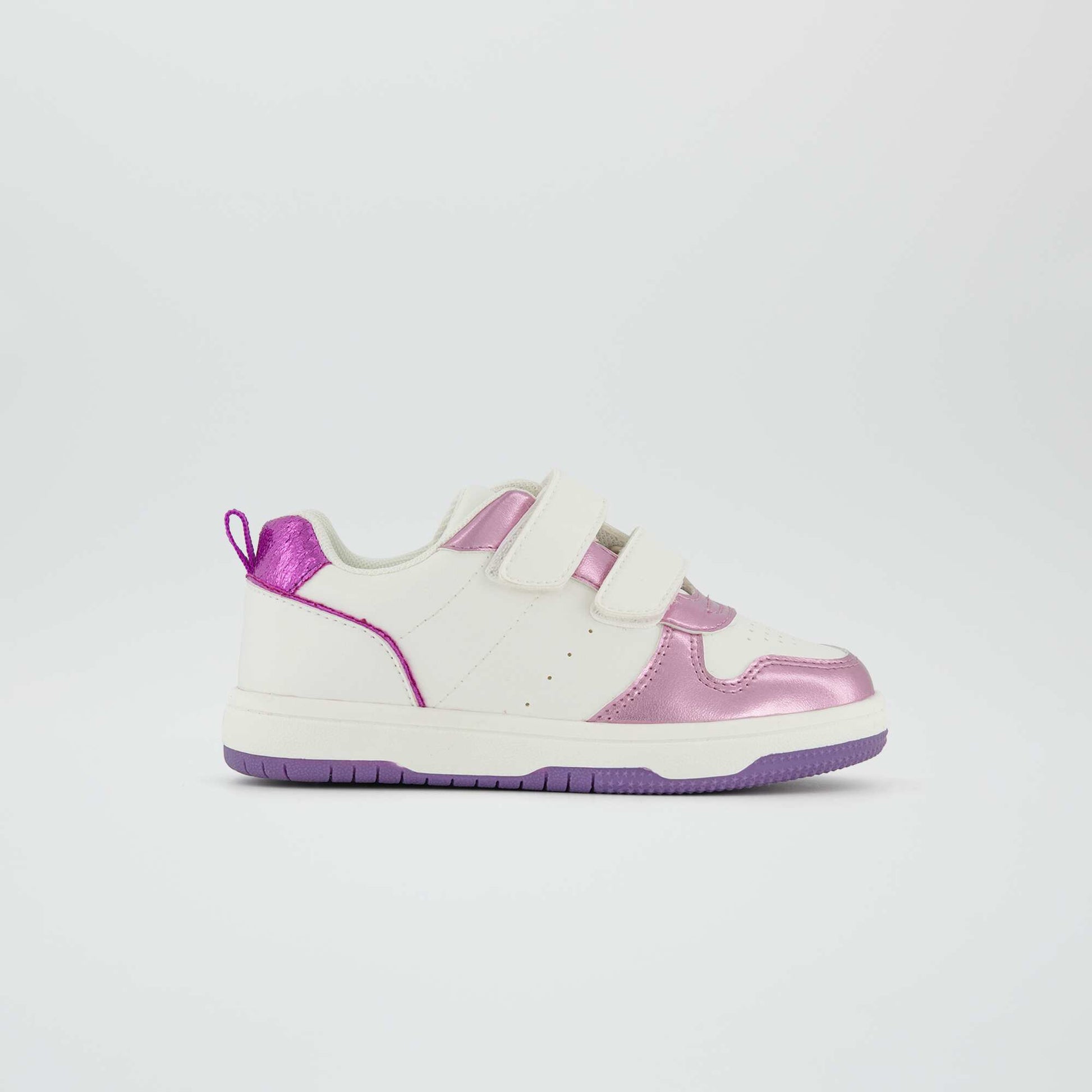 Three-tone Velcro trainers PINK