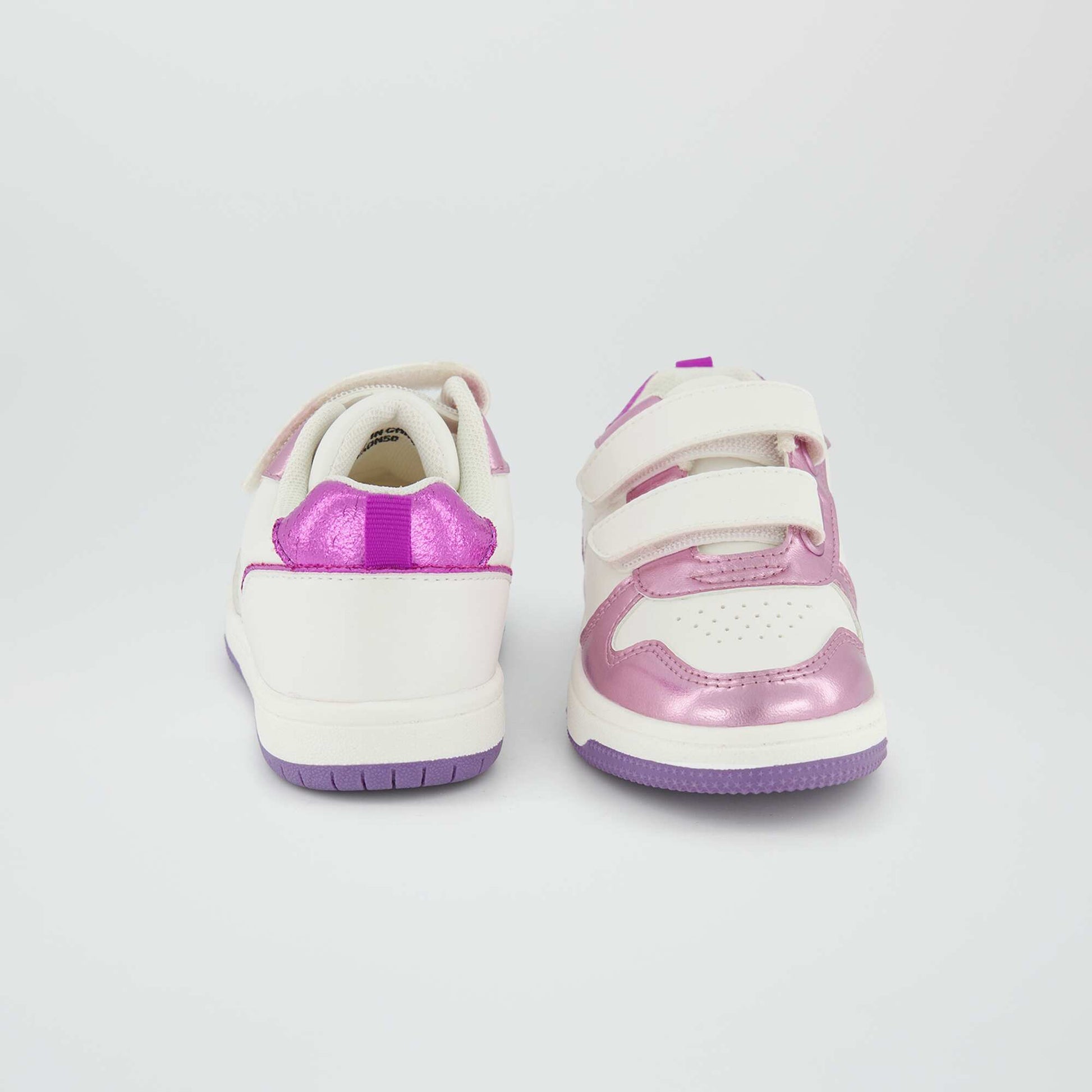 Three-tone Velcro trainers PINK