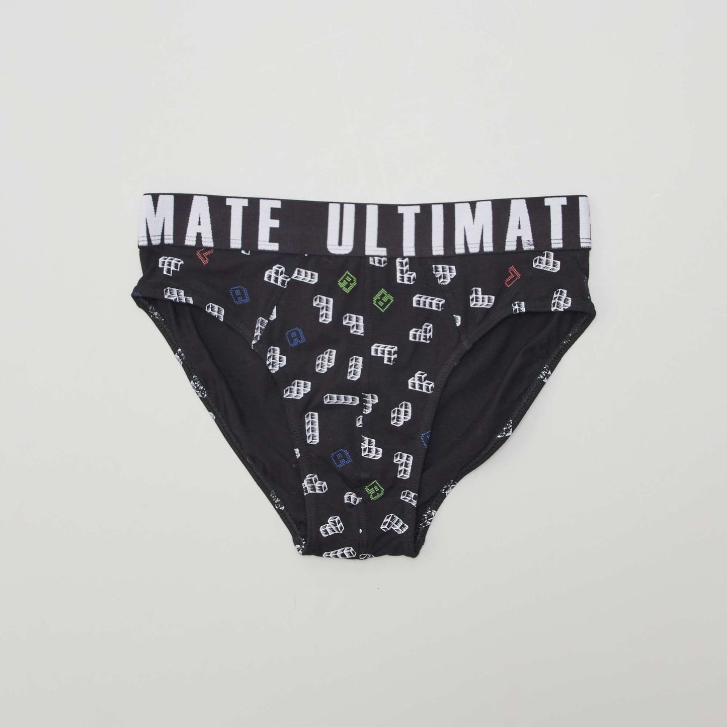 Pack of 3 printed briefs BLACK