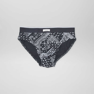 Pack of 3 printed briefs BLACK