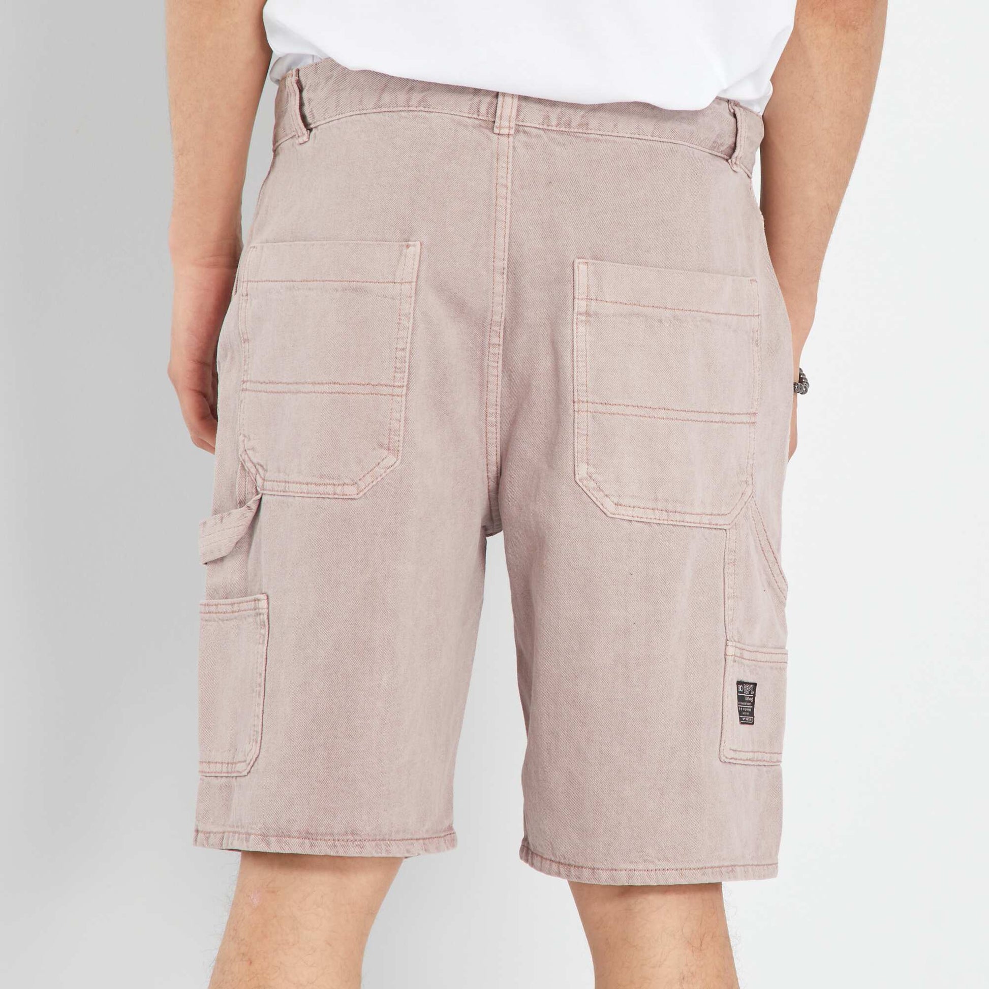 Denim Bermuda shorts PINK
