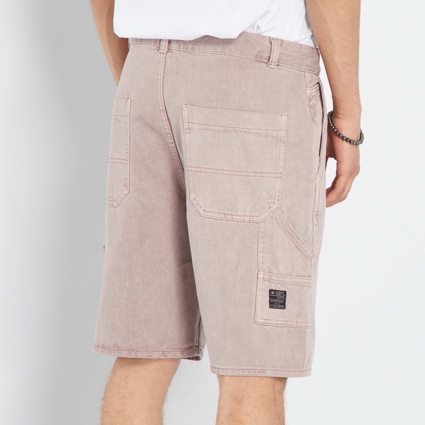 Denim Bermuda shorts PINK