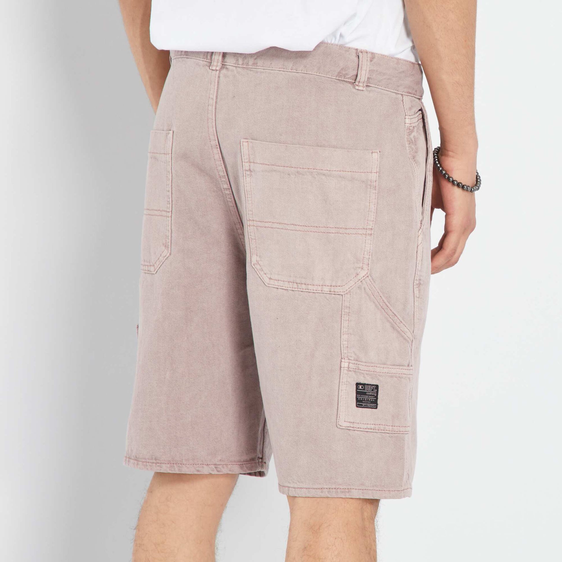 Denim Bermuda shorts PINK