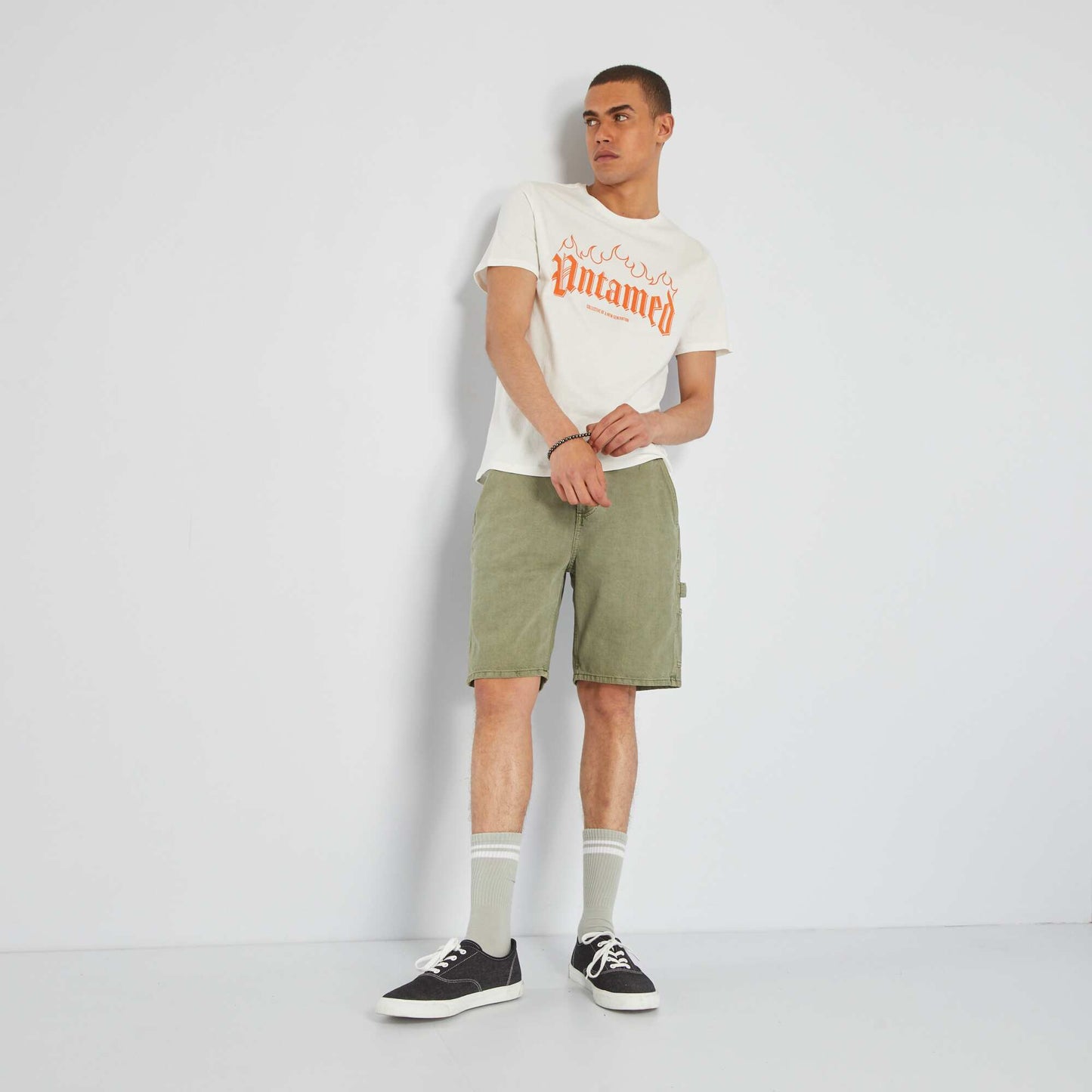 Denim Bermuda shorts GREEN
