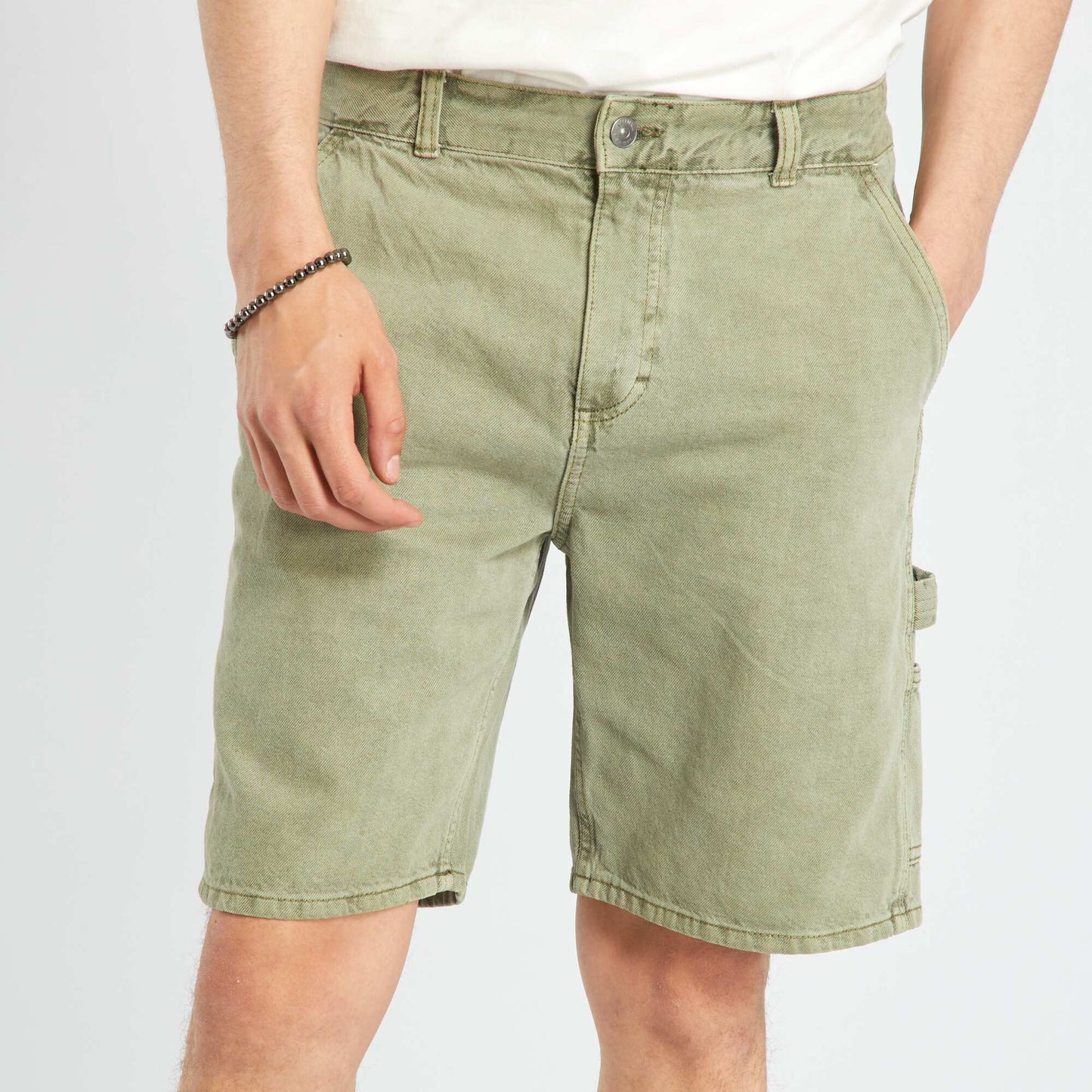 Denim Bermuda shorts GREEN