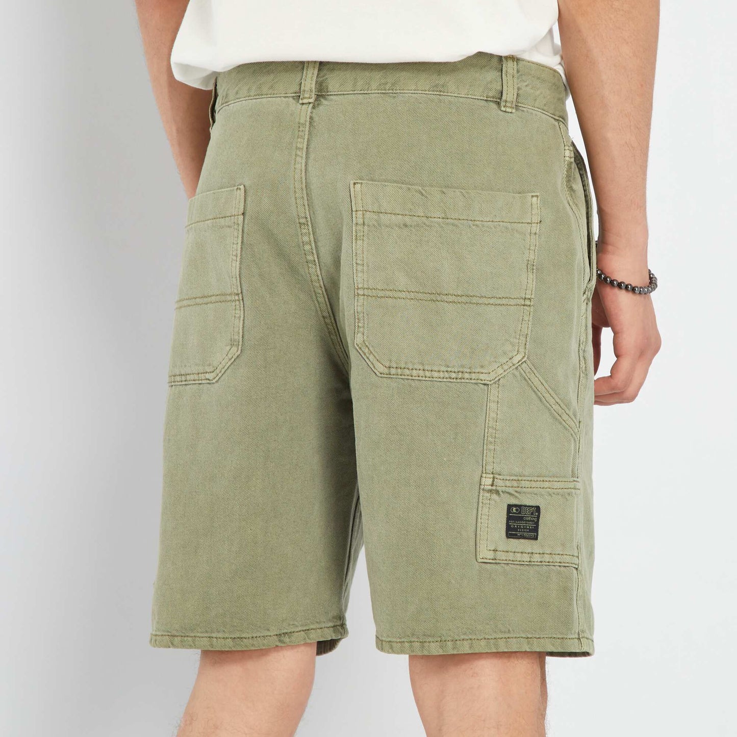 Denim Bermuda shorts GREEN