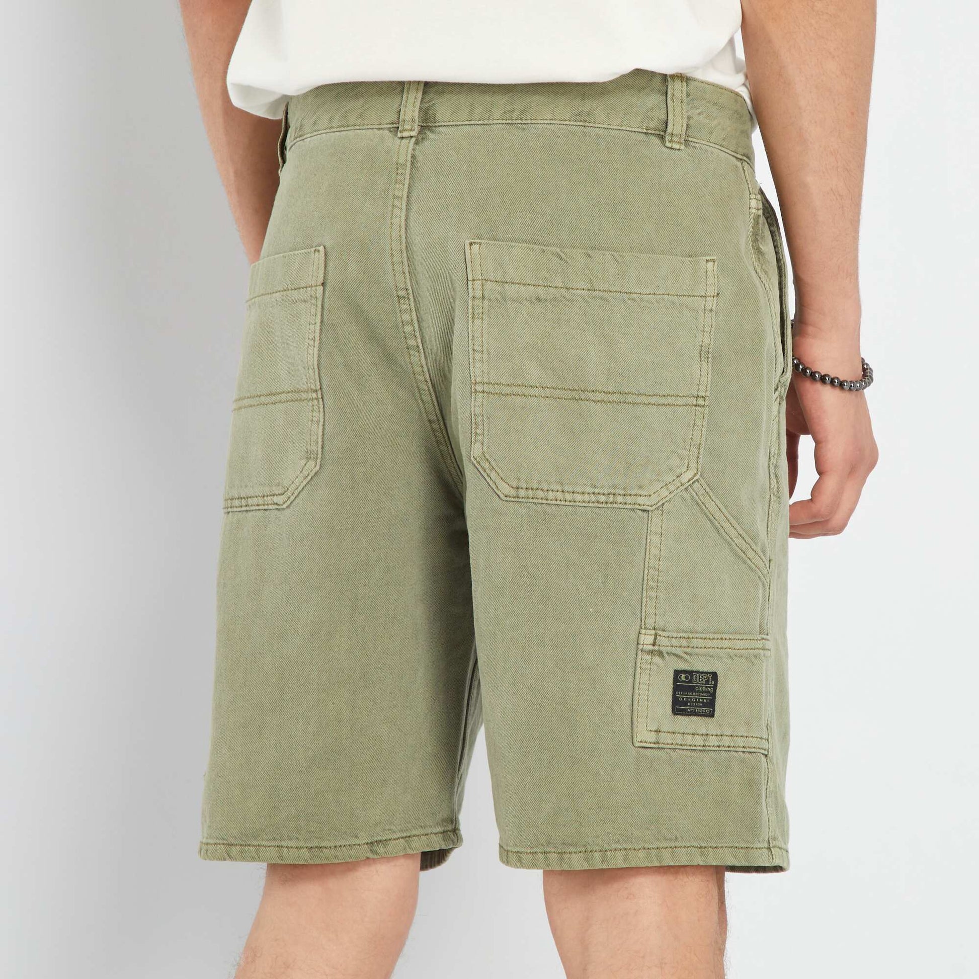 Denim Bermuda shorts GREEN
