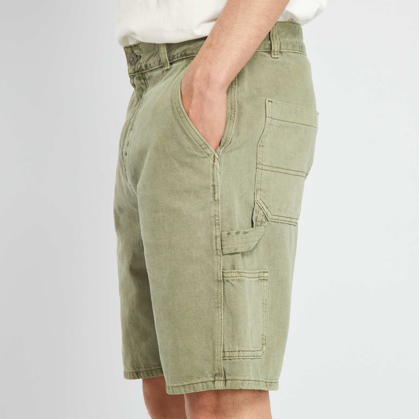 Denim Bermuda shorts GREEN