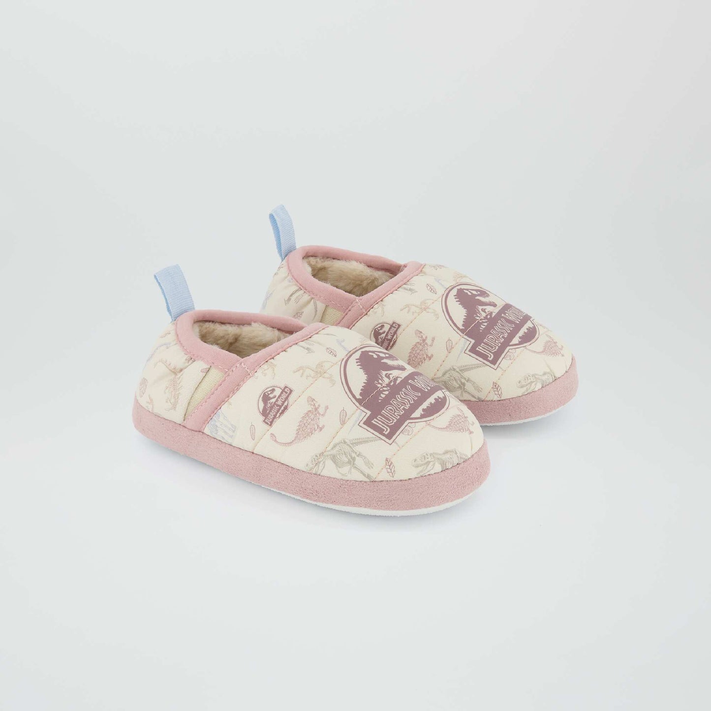 Soft Jurassic World slippers WHITE